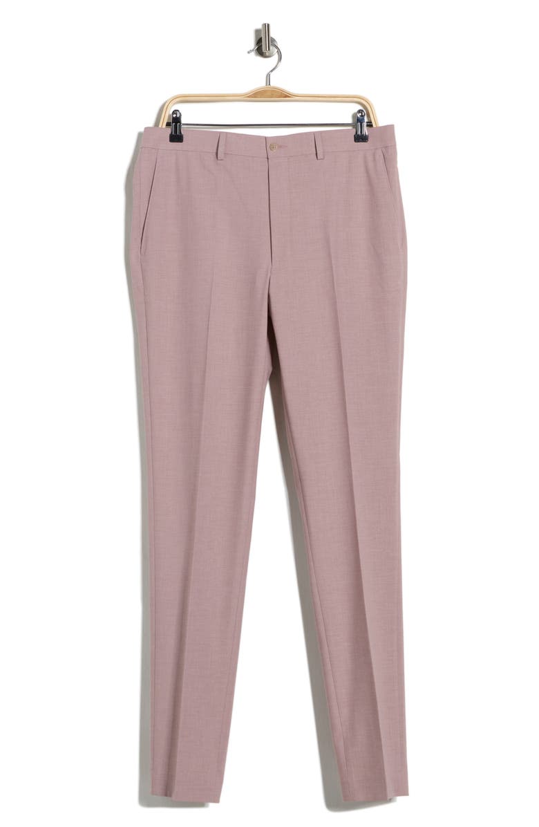 Calvin Klein Slim Fit Stretch Suit Pants, Main, color, Pink