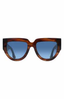 Victoria Beckham 53mm Classic Logo Tea Cup Sunglasses