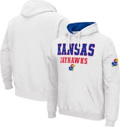 COLOSSEUM Men's Colosseum White Kansas Jayhawks Sunrise Pullover Hoodie