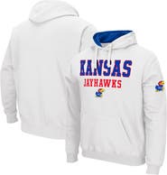 COLOSSEUM Men's Colosseum White Kansas Jayhawks Sunrise Pullover Hoodie