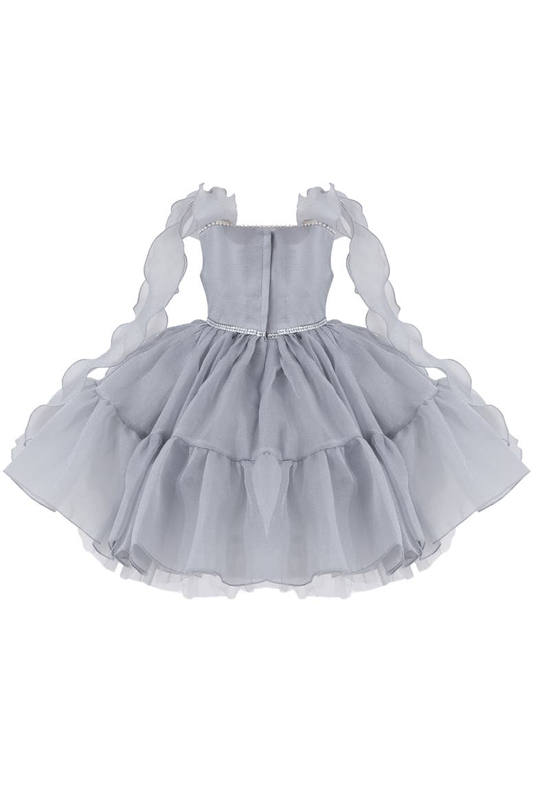 Sparkle Tiered Dress, Alternate, color, Grey