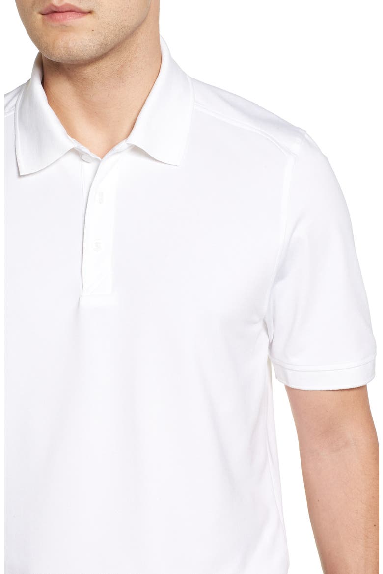 Advantage Tri-Blend Piqué Polo, Alternate, color, WHITE