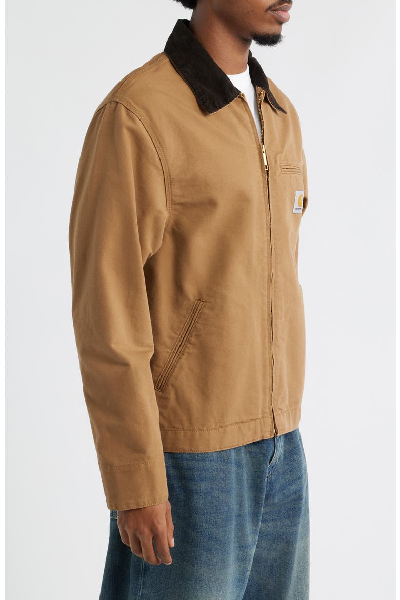 Detroit Cotton Canvas Chore Jacket, Alternate, color, HAMILTON BROWN TOBACCO RINSED