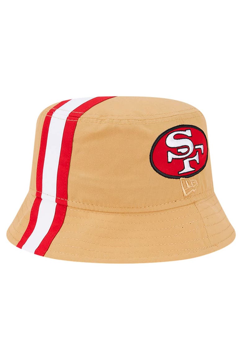 Men's New Era Gold San Francisco 49ers Helmet Bucket Hat, Alternate, color, Gold