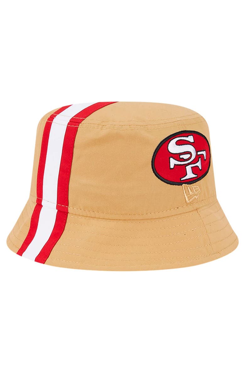 New Era Men's New Era Gold San Francisco 49ers Helmet Bucket Hat, Alternate, color, Gold