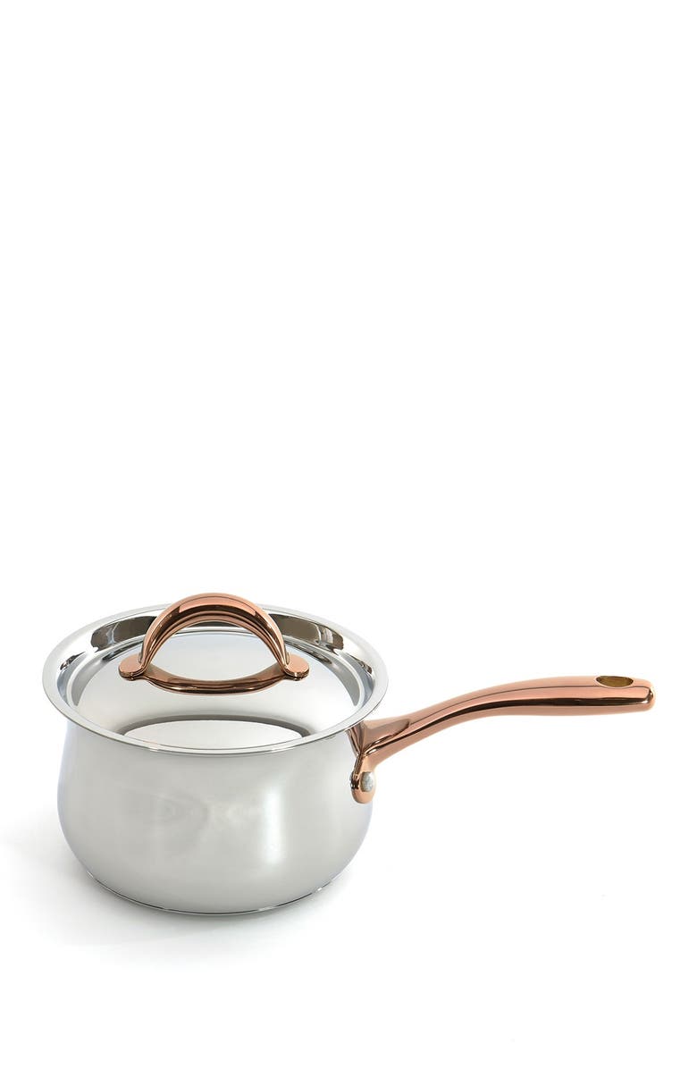 BergHOFF Ouro Gold 6.25" Sauce Pan with Lid, Main, color, Silver