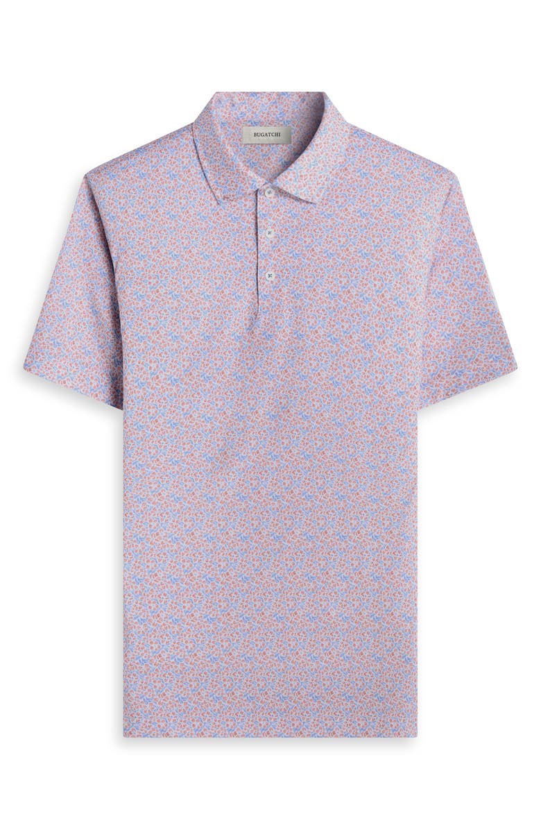 Bugatchi Victor OoohCotton<sup>®</sup> Floral Polo, Alternate, color, Coral