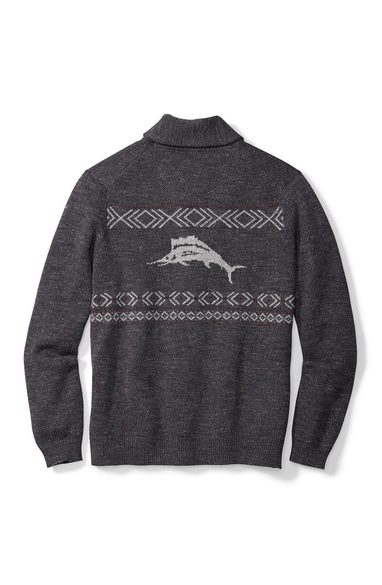 Tommy Bahama Hula Days Fair Isle Cardigan, Alternate, color, 