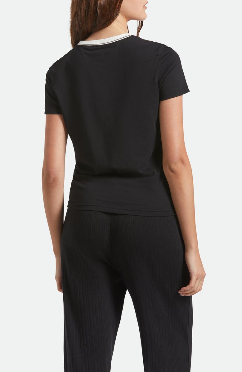 Brixton Buckle Up Ringer Graphic T-Shirt, Alternate, color, Black/ White