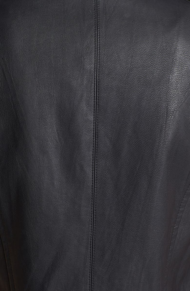 ASTR the Label ASTR Fringed Back Faux Leather Moto Vest, Alternate, color, 