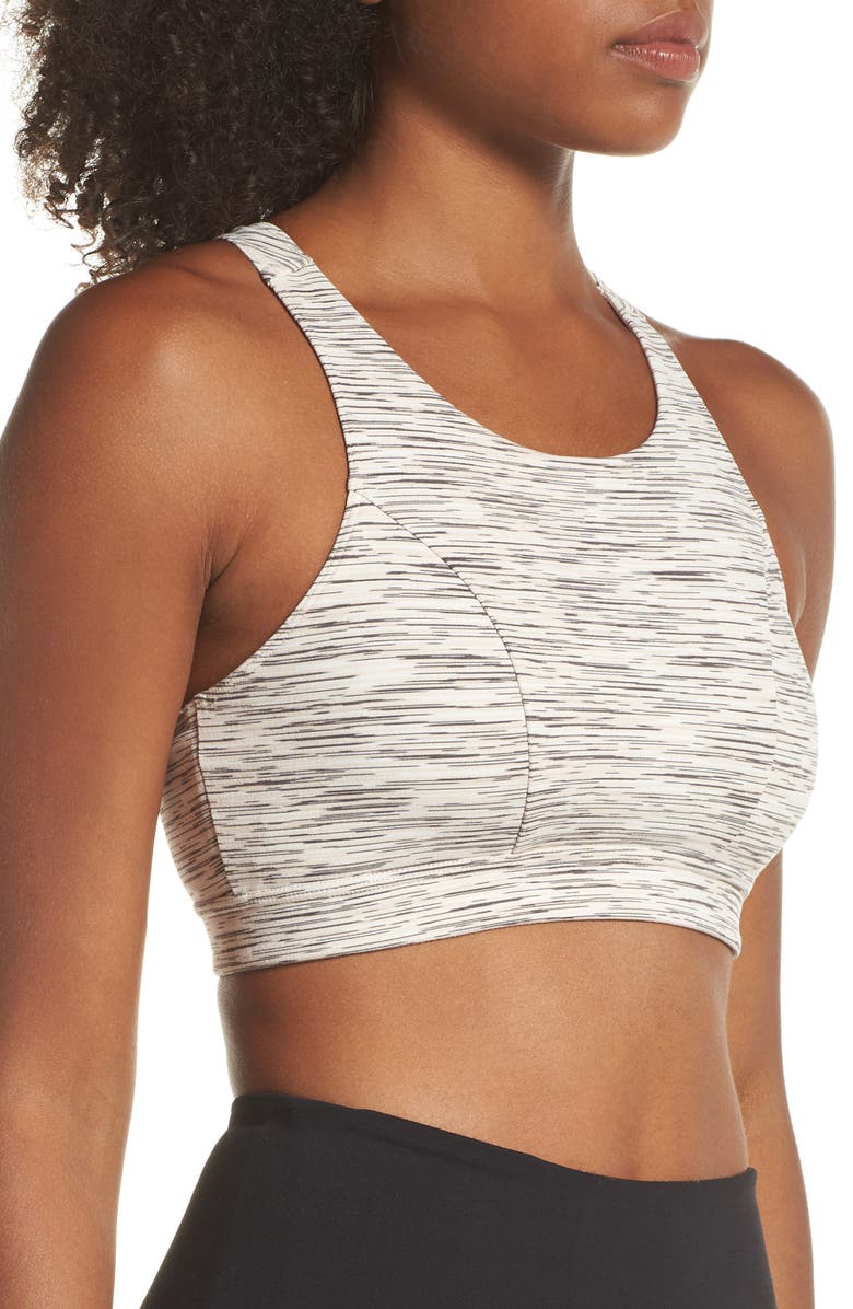 Zella Sheer Drama Element Sports Bra, Alternate, color,
