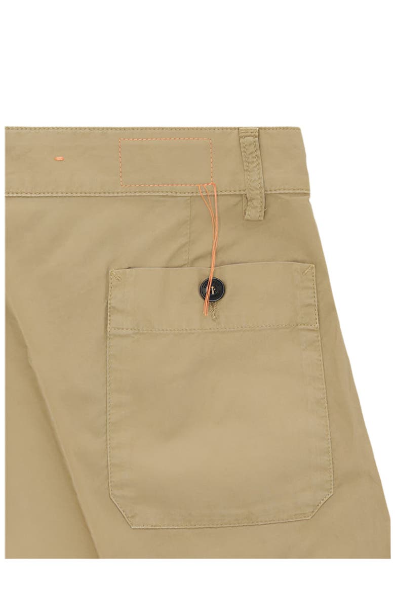 Haute Twill Cotton Shorts, Alternate, color, BEIGE