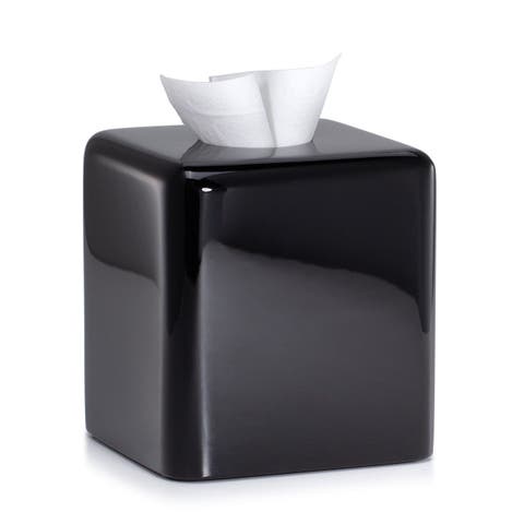 Domus Black Gloss Tissue Cover