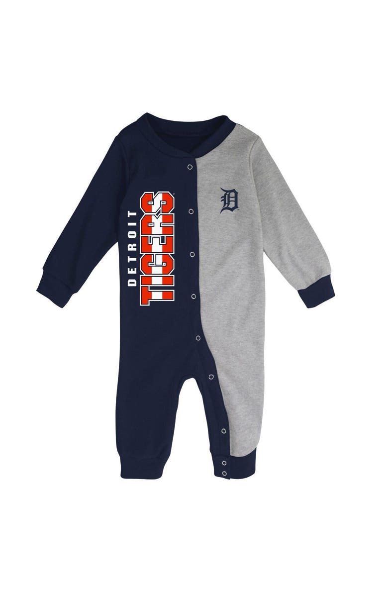 Outerstuff Infant Navy/Heather Gray Detroit Tigers Halftime Sleeper, Alternate, color, 