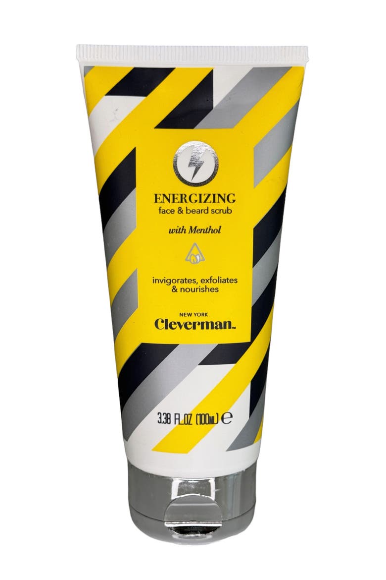 Energizing Face & Beard Scrub with Menthol, Main, color, n/a
