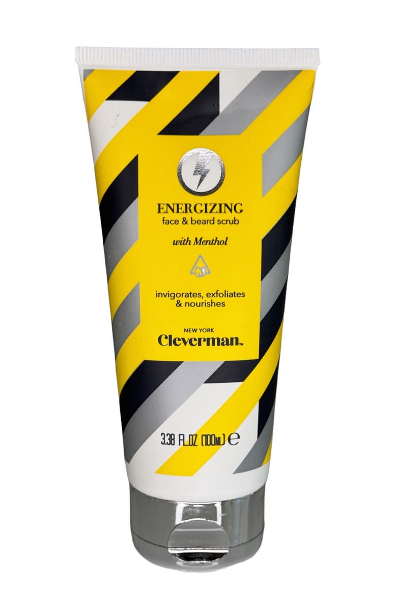 Cleverman Energizing Face & Beard Scrub with Menthol, Main, color, N/A
