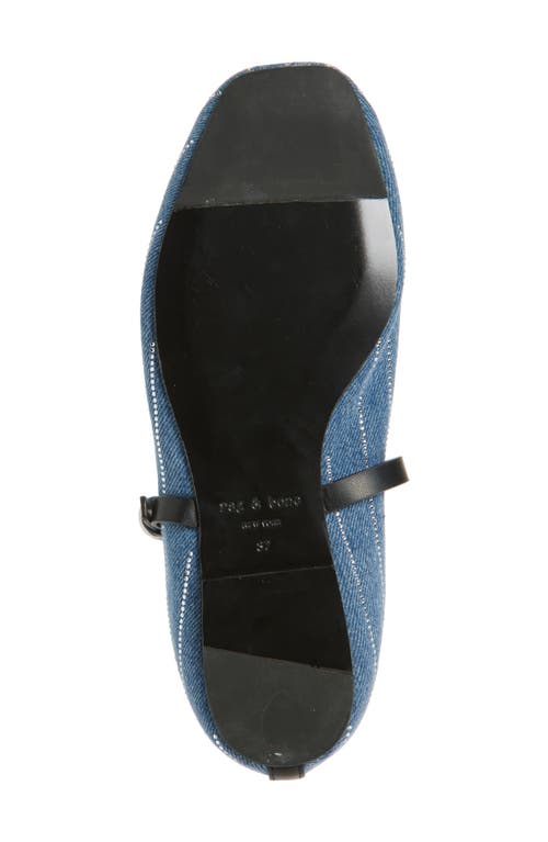 Rag & Bone Spire Mary Jane In Medium Denim