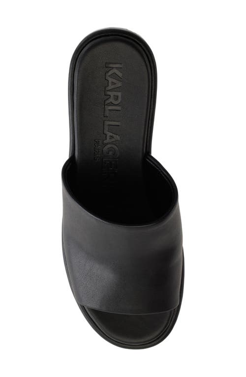 Karl Lagerfeld Women's Calvina Logo Wedge Heel Platform Sandals In Black