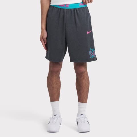 Men's Nike Black Miami Marlins 2025 City Connect Authentic Collection Performance Knit Shorts