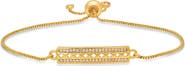 HMY JEWELRY Pavé CZ Bar Slide Bracelet