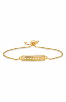 Pavé CZ Bar Slide Bracelet