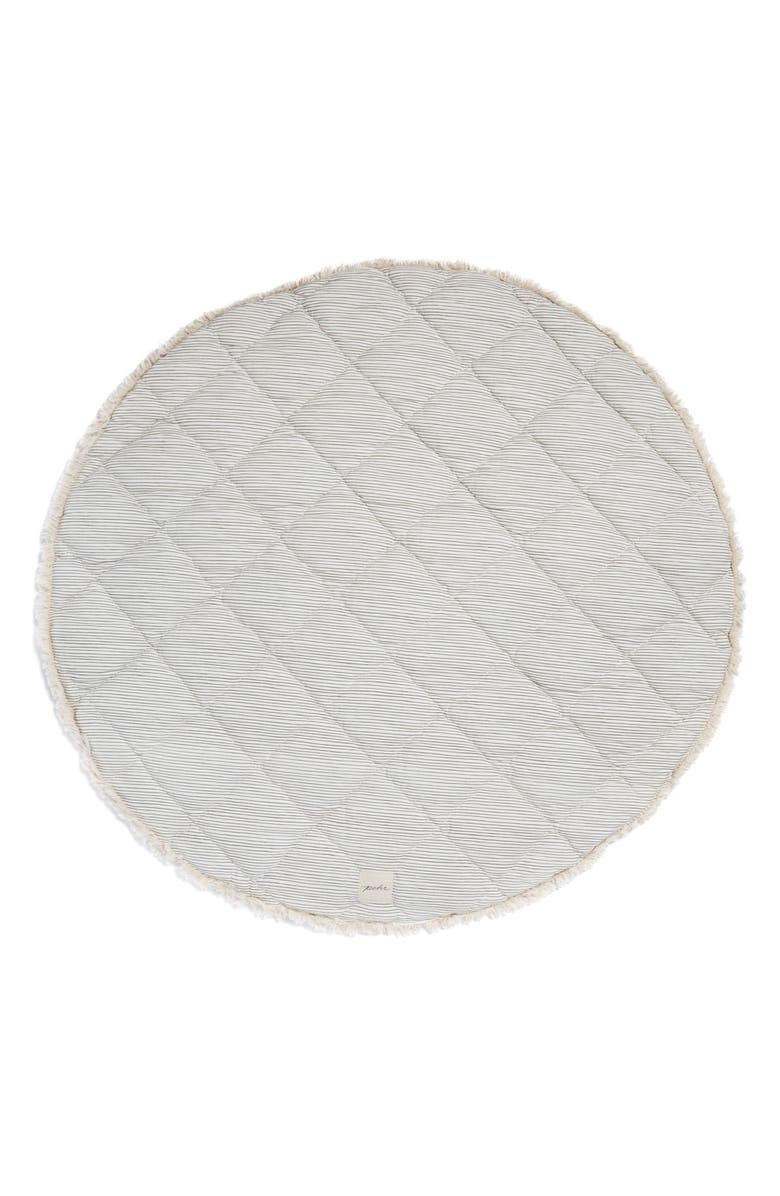 Pehr Into the Wild Round Reversible Play Mat, Alternate, color, Ivory