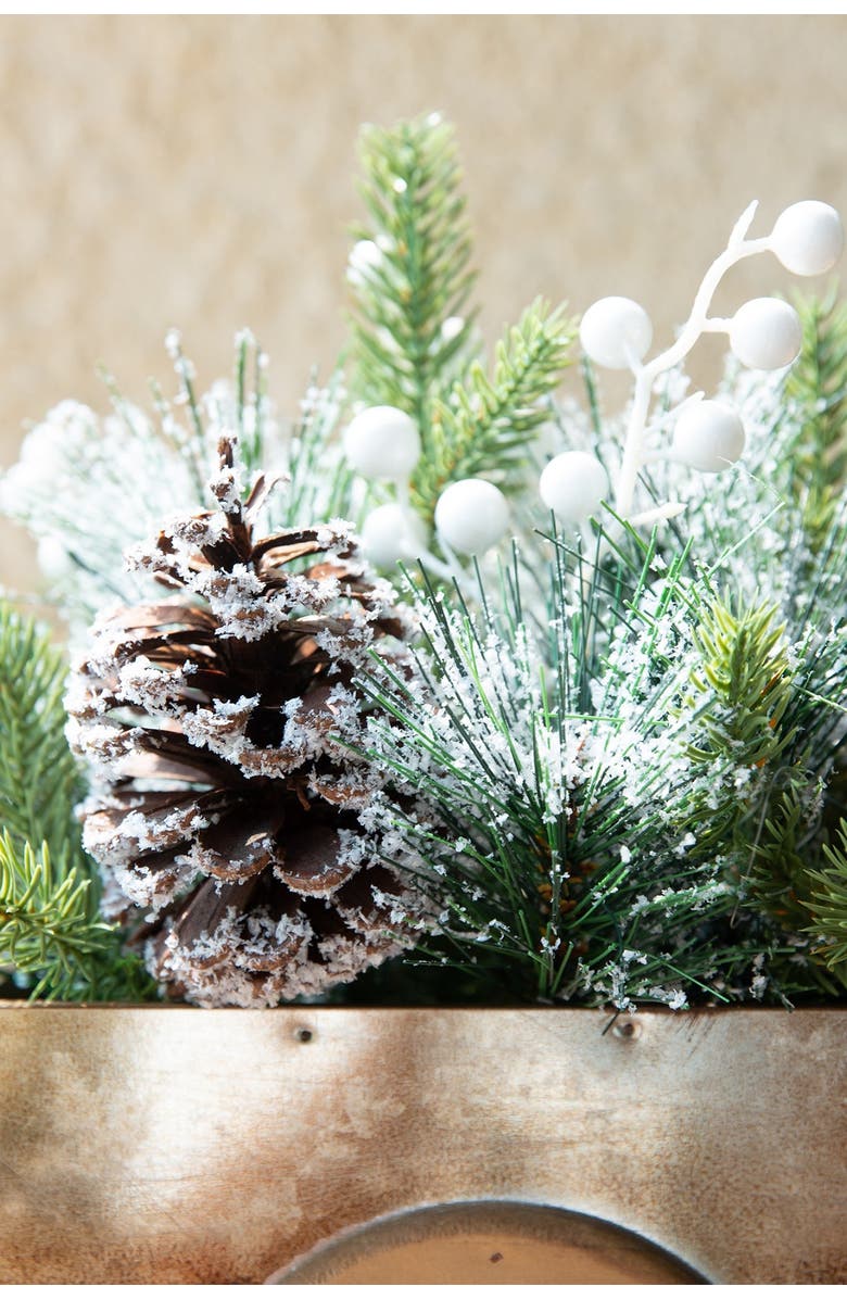 FLORA BUNDA 17" Xmas Mix in Wood Truck, Alternate, color, Natural