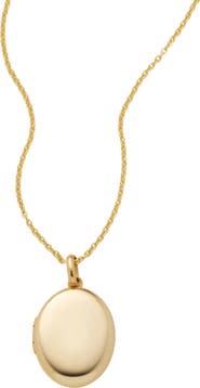 MADE BY MARY Mini Oval Locket Necklace
