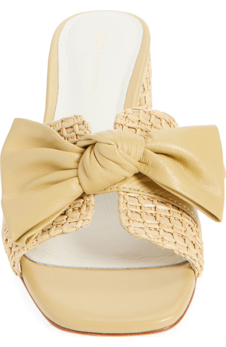 KOKO + PALENKI Sidrah Slide Sandal, Alternate, color, Natural Raffia