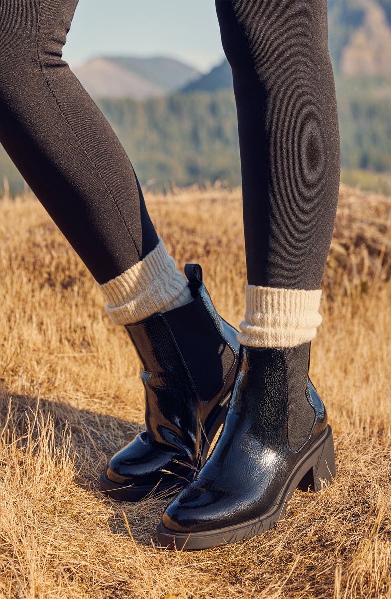 André Assous Gemma Chelsea Boot, Alternate, color, Black Patent