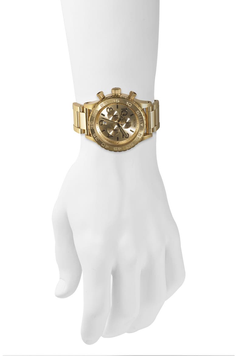 'The 42-20 Chrono' Watch, 42mm, Alternate, color, GOLD