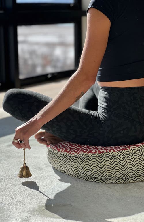 VERVE CULTURE VERVE CULTURE BLOCK PRINT MEDITATION CUSHION 