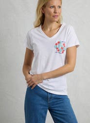 Weird Fish No Rain No Flowers Slub Pocket T-Shirt