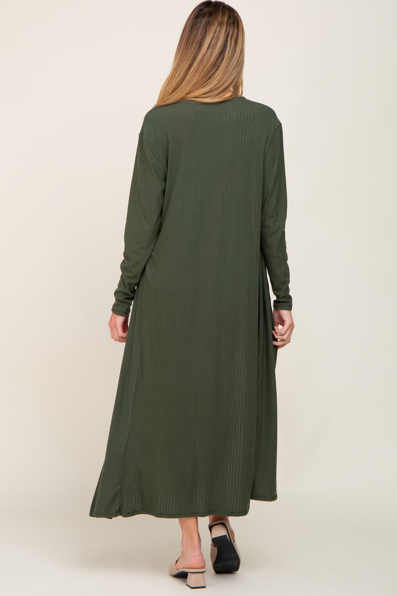 Ribbed Cardigan 2 Piece Set, Alternate, color, Olive Green