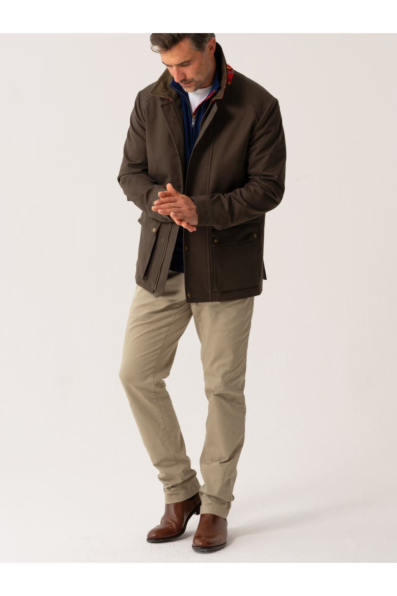 Cotton Car Coat, Alternate, color, Dark Olive