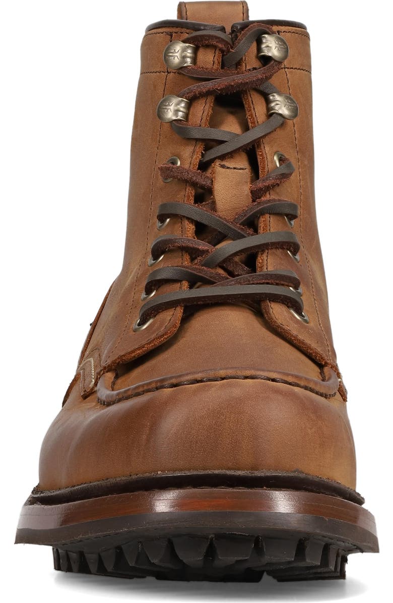 Frye Hudson Lace-Up Work Boot, Alternate, color, Tan Tan
