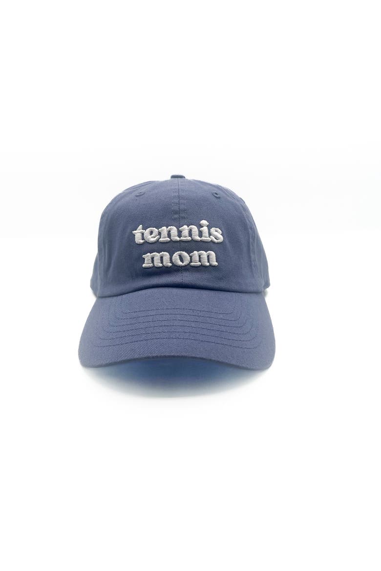 Tennis Mom Baseball Hat, Main, color, Dusty Blue