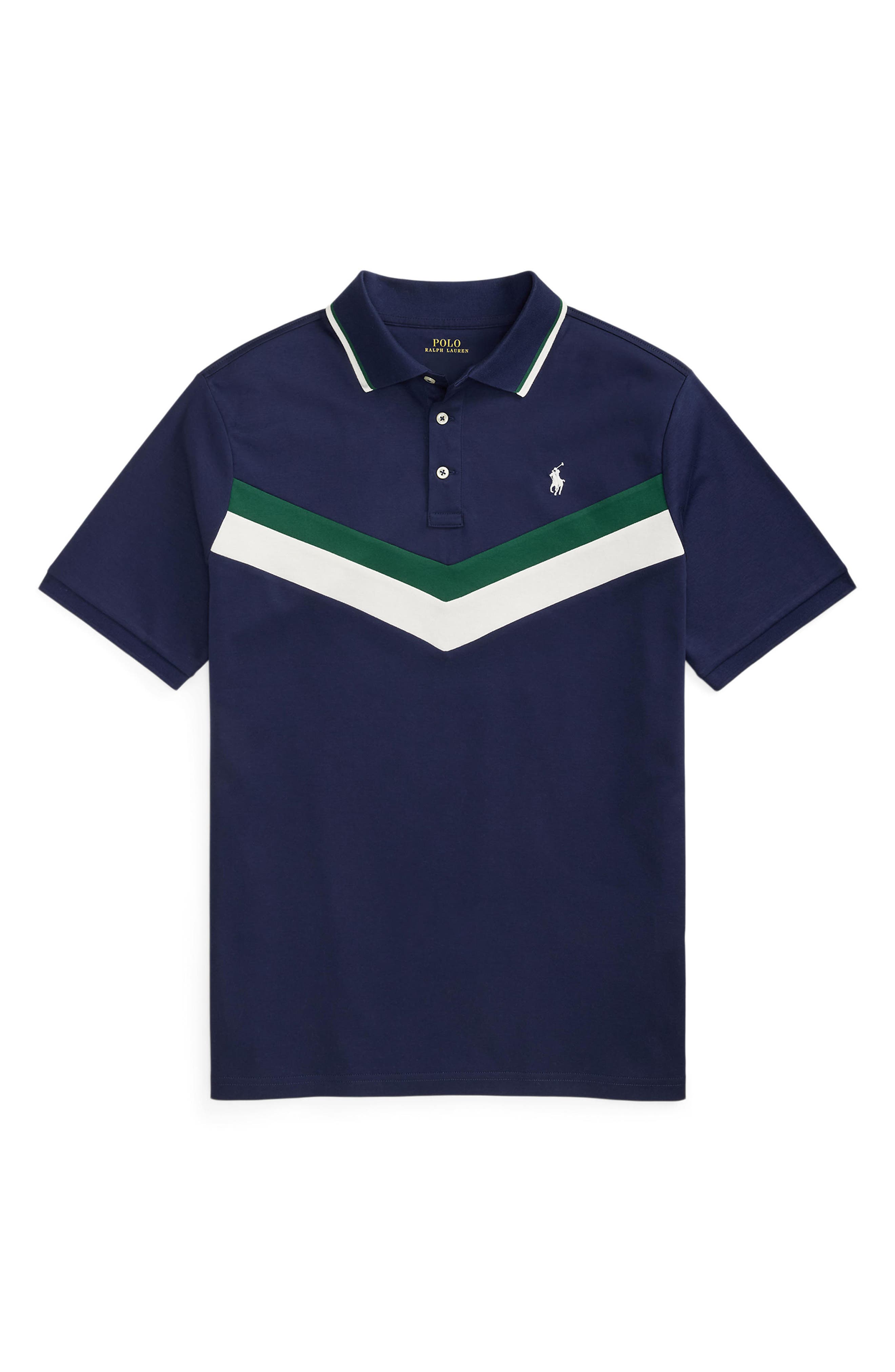 Polo Ralph Lauren Chevron Classic Fit Soft Cotton Polo (Men