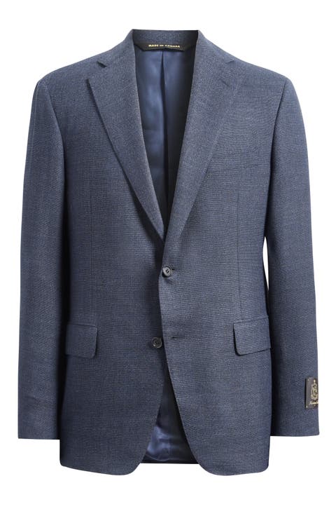 Wool Blend Suit Jacket