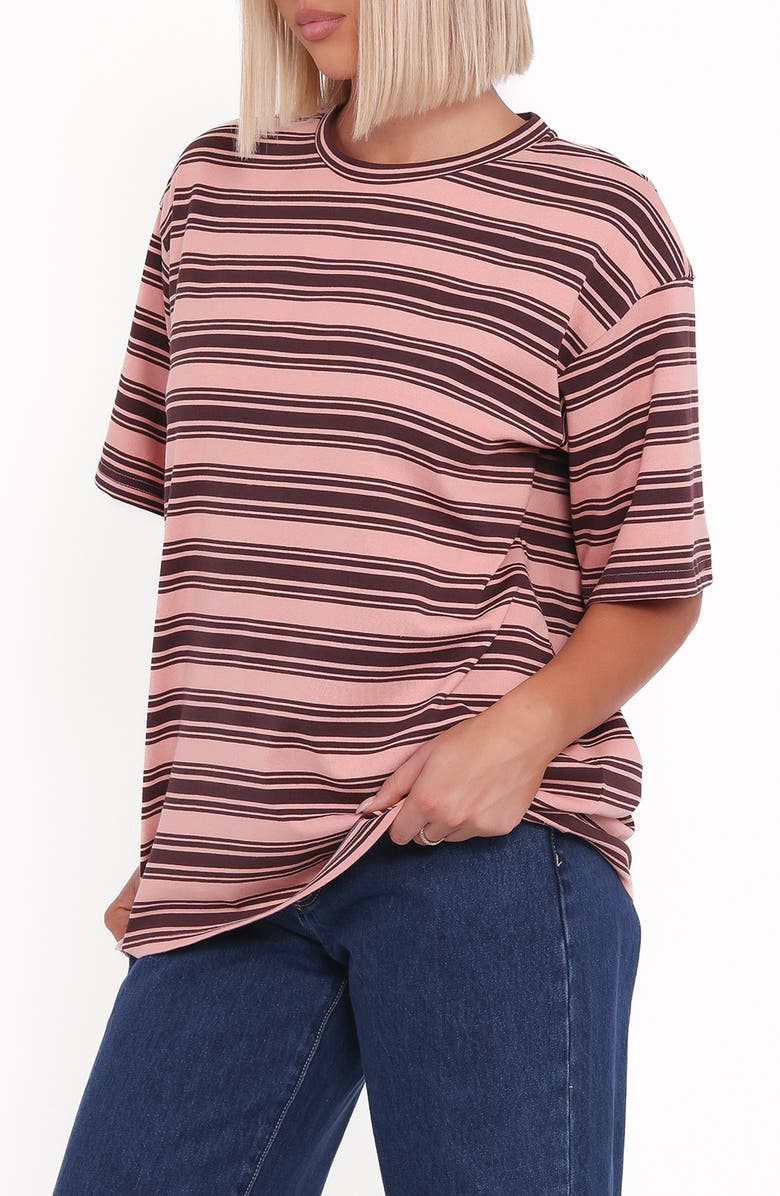 Petal & Pup Zestora Stripe Top, Alternate, color, White/ Pink