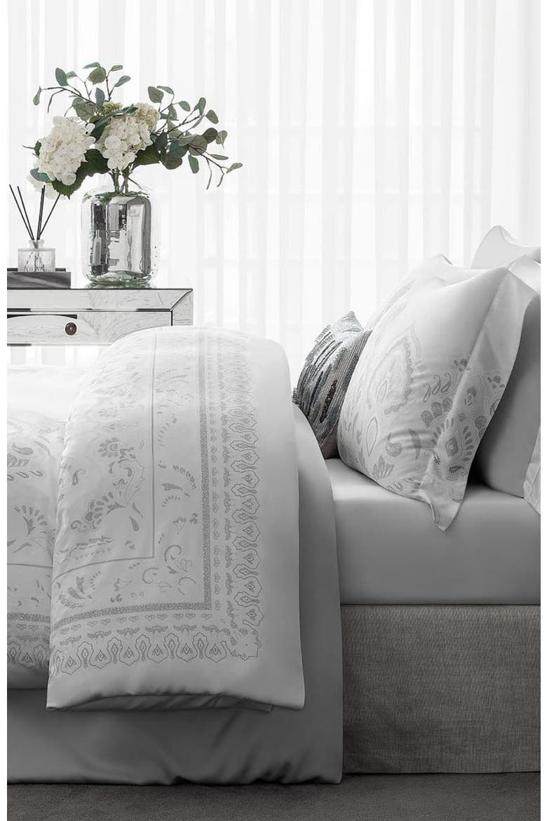 Anassa Fitted sheet, Alternate, color, White