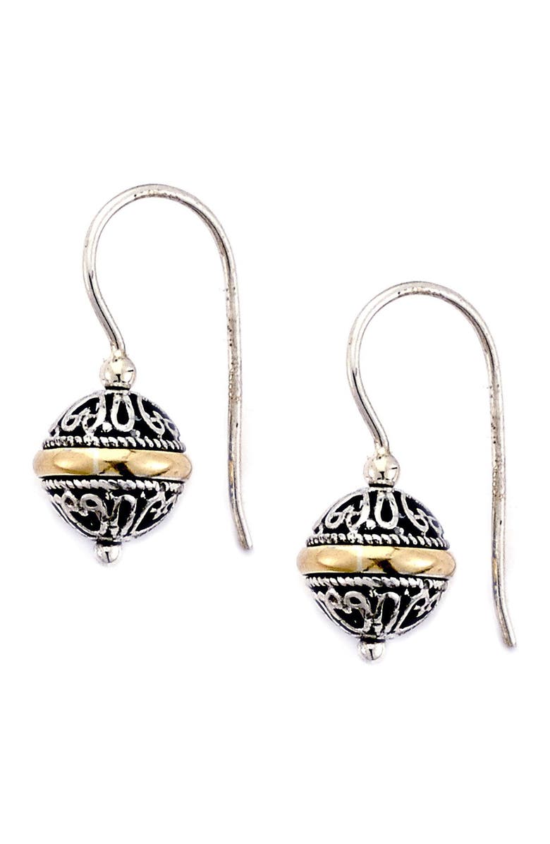 SAMUEL B. 18K Gold & Sterling Silver Balinese Ball Drop Earrings, Main, color,