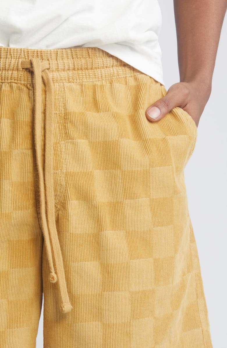 Vans Range Checkerboard Cotton Corduroy Shorts, Alternate, color,