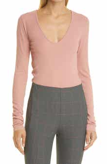 rag & bone Zoe Deep V-Neck Top