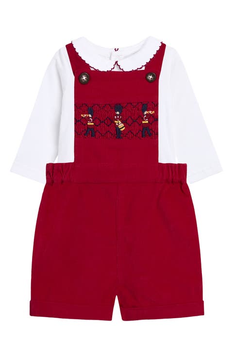 Smocked Overalls & Bodysuit (Baby)
