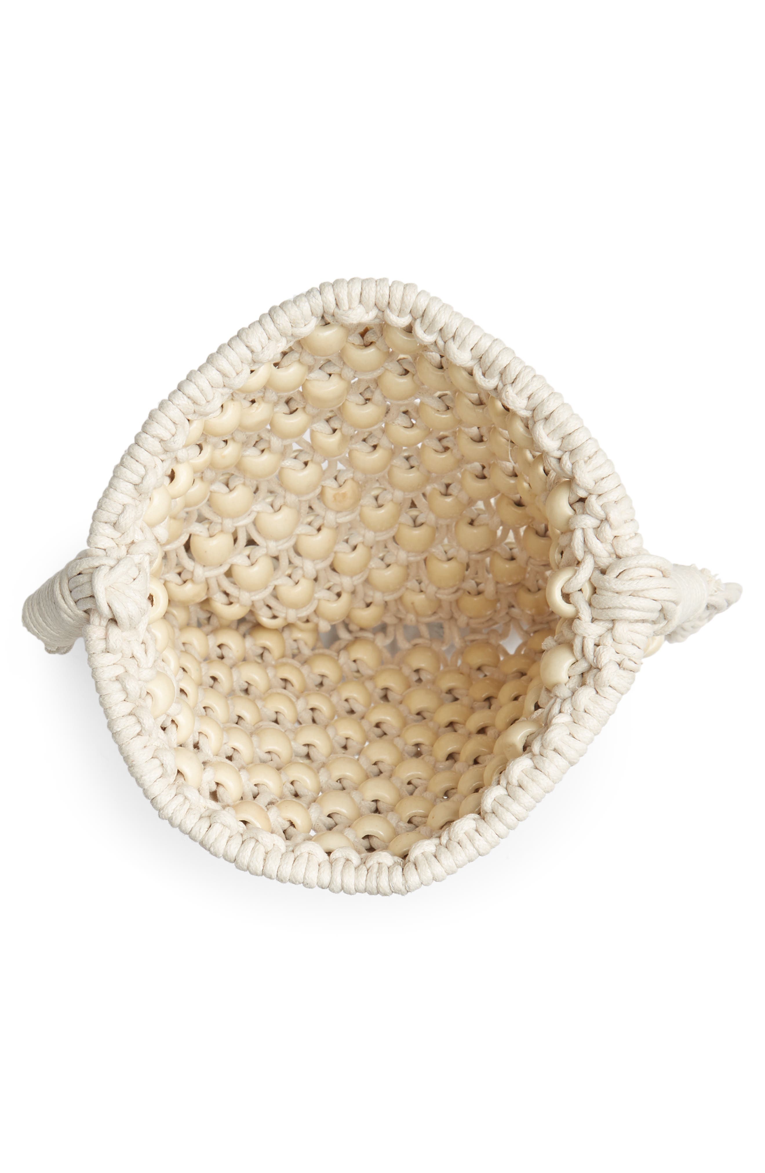 Mali + Lili Minka Beaded Macramé Crossbody Bag, Alternate, color, 