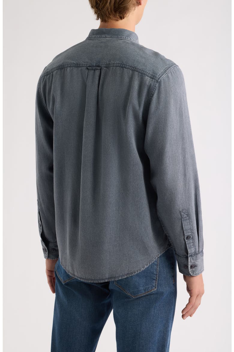 Bonfire Beach Twill Long Sleeve Button Up Shirt, Alternate, color, TURBULENCE