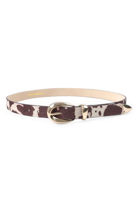 <p>Marissa Faux Calf Hair Belt</p>