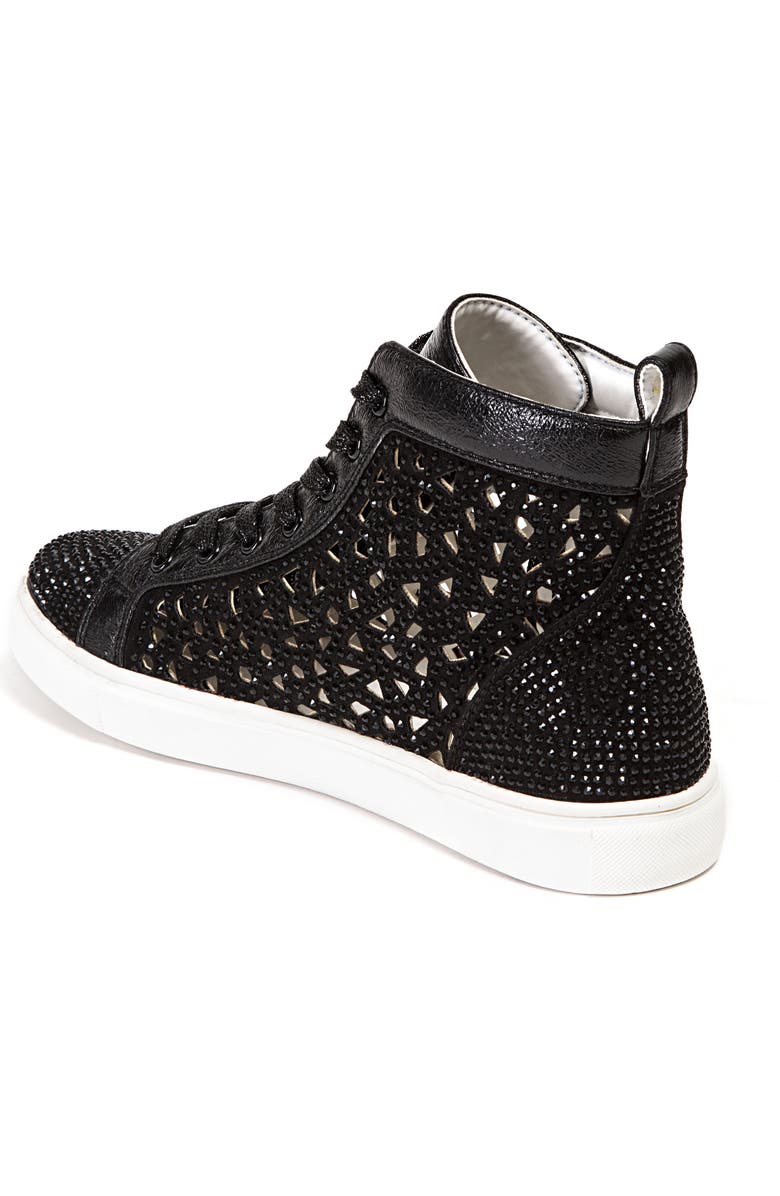 LADY COUTURE New York High Top Sneaker, Alternate, color, Black