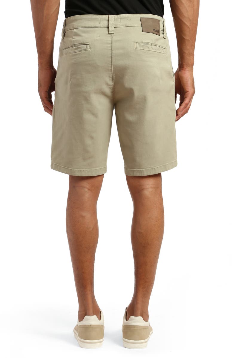 Mavi Jeans Noah Stretch Twill Flat Front Chino Shorts, Alternate, color, Sea Grass Luxe Twill